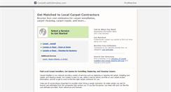 Desktop Screenshot of carpetcostestimates.com